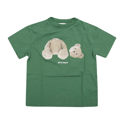 Groen Bruin Bear T-Shirt Palm Angels , Green , Unisex