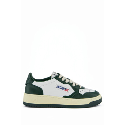 Groene platte schoenen Klassieke sportieve sneaker Autry , Green , Heren