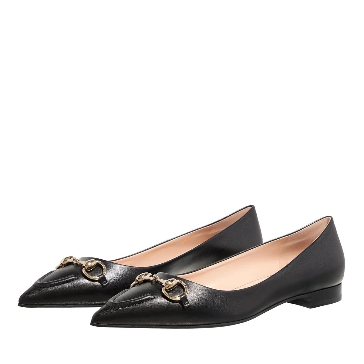 Gucci Loafers & ballerina schoenen - 'Morsetto' Ballet Flats in zwart