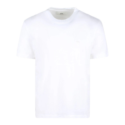 Hart Geborduurd T-Shirt Ami Paris , White , Heren