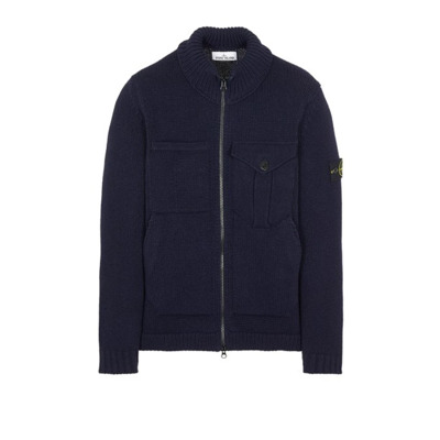 Heren Cardigan Jas van Wolmix Stone Island , Blue , Heren