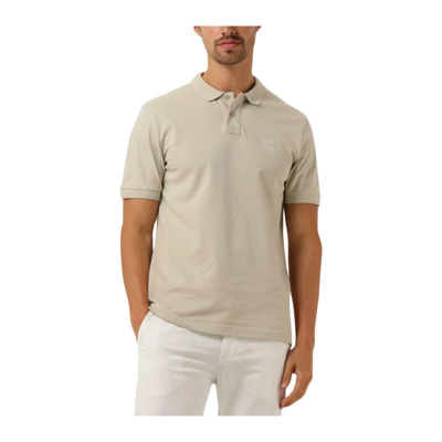 Heren Polo T-shirts Passenger Hugo Boss , Beige , Heren