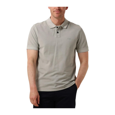 Heren Prime Polo T-shirts Hugo Boss , Gray , Heren