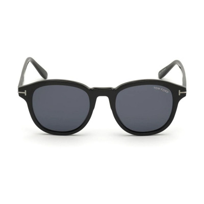 Heren Zonnebril Zwart Acetaat Frame Tom Ford , Black , Heren