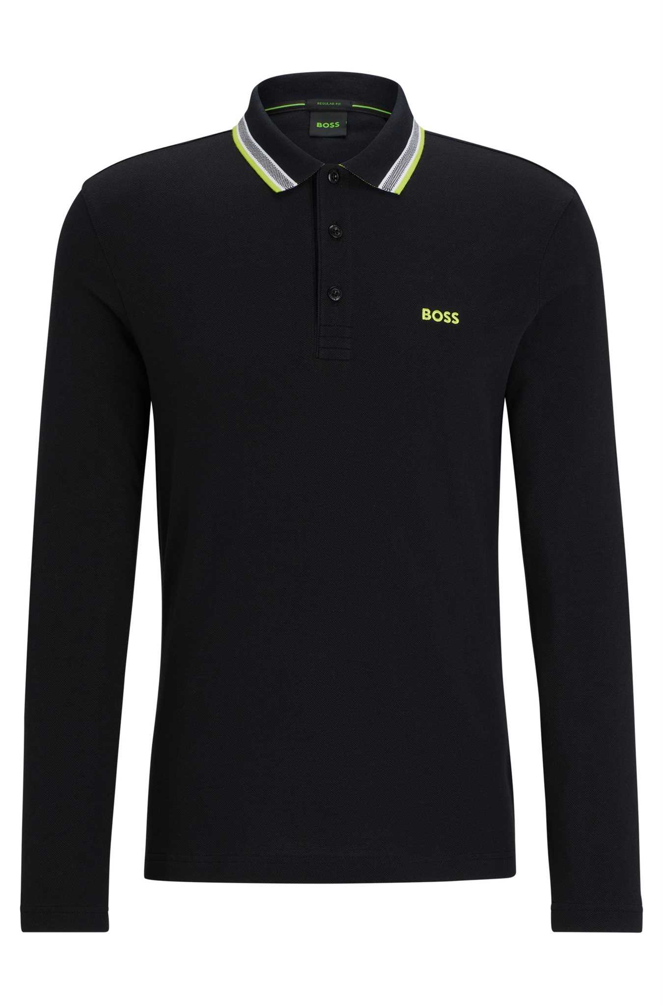 Hugo Boss Polo plisy w23 i zwart