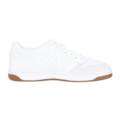 Iconische Witte Sneakers met Fluweel Details New Balance , White , Heren