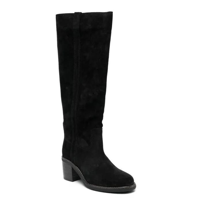 Isabel Marant Boots & laarzen - 55Mm Knee-High Suede Boots in zwart