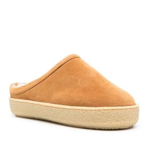 Isabel Marant Slippers - Fozee Suede Flatform Mules in bruin