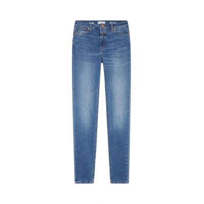 Italiaans Gemaakt Lizzy Straight Jeans Closed , Blue , Dames