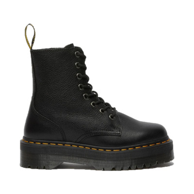 Jadon Platform Leren Laarzen Dr. Martens , Black , Dames