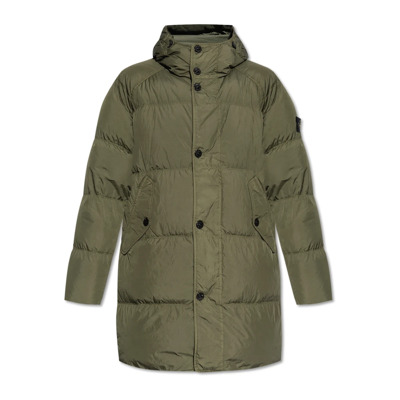 Jas met logo Stone Island , Green , Heren