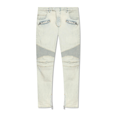 Jeans met logo Balmain , Blue , Heren