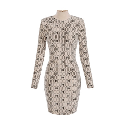 Jurk met Blote Rug en Ritssluiting in de Nek Elisabetta Franchi , Beige , Dames