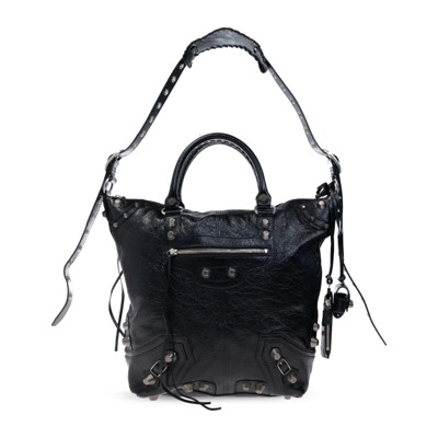 'Le Cagole Medium' Shopper Tas Balenciaga , Black , Heren