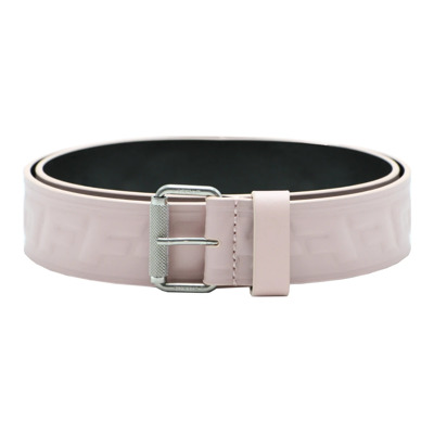 Leren Riem met reliëf logo Off White , Pink , Dames