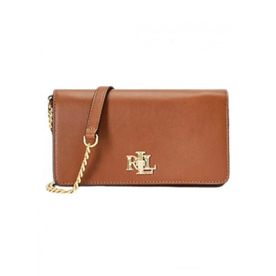 Leren Schoudertas voor Dames Ralph Lauren , Brown , Dames