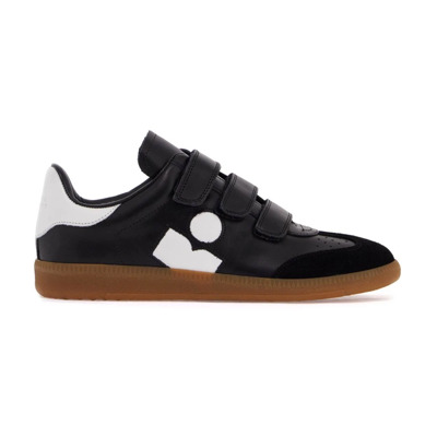 Leren Sneakers met Klittenbandsluiting Isabel Marant , Black , Dames