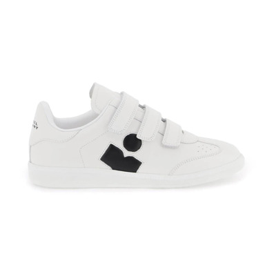 Leren Sneakers met Logo Print Isabel Marant Étoile , White , Dames