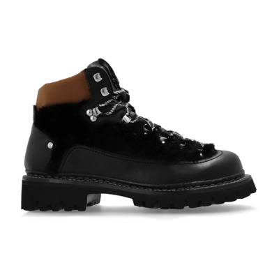 Leren laarzen Canadian Dsquared2 , Black , Heren