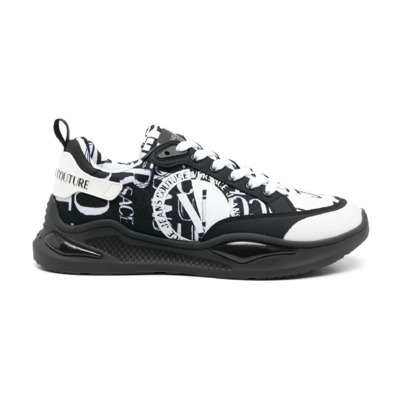 Levion Sneakers - Zwart en Wit - Maat 42 Versace Jeans Couture , Black , Heren