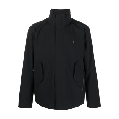 Light Jackets Stone Island , Black , Heren