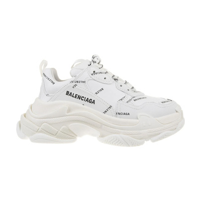 Logo Triple S Sneaker Balenciaga , White , Dames