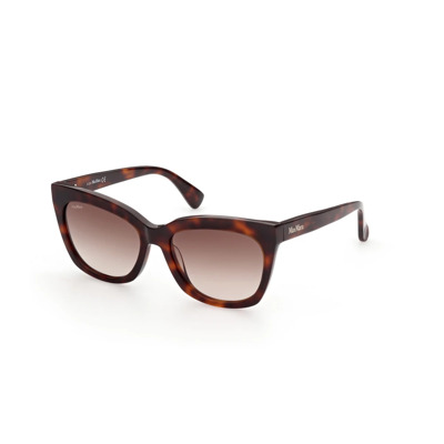 Logo3 Zonnebril Gradient Bruin Gouden Frame Max Mara , Brown , Dames