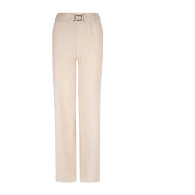 Lou Riem Broek in Warm Latte Dante 6 , Beige , Dames