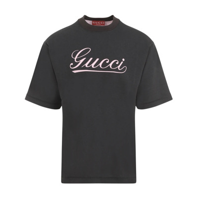 Medley Korte Mouw T-shirt Gucci , Gray , Heren