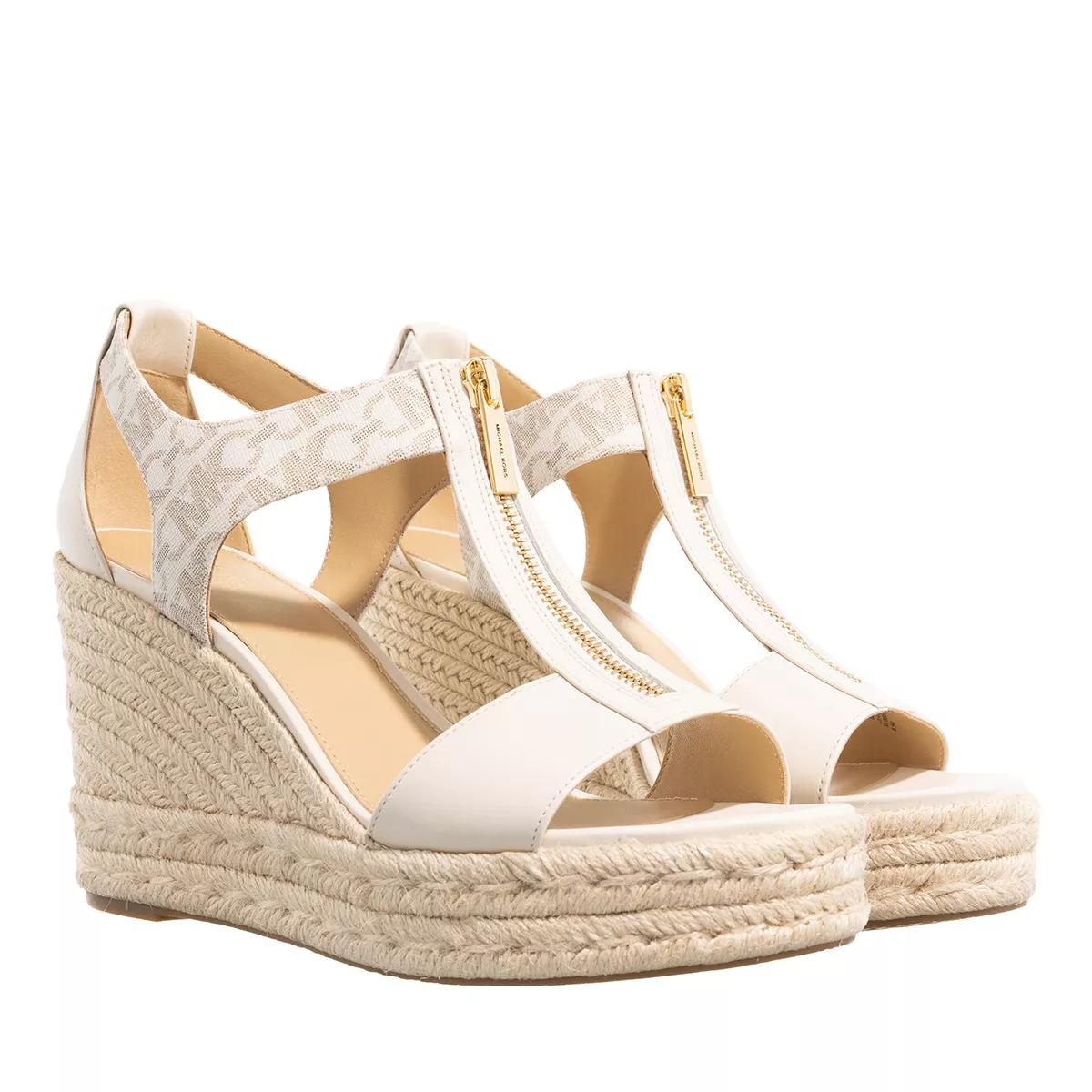 Michael Kors Sandalen - Berkley Mid Wedge in crème