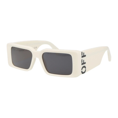 Milano Zonnebril voor Stijlvolle Zonbescherming Off White , White , Unisex