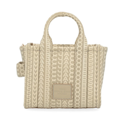 Mini Monogram Tote Bag in Khaki Marc Jacobs , Beige , Dames