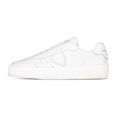 Minimalistische Leren Sneakers met Brede Zool Philippe Model , White , Dames