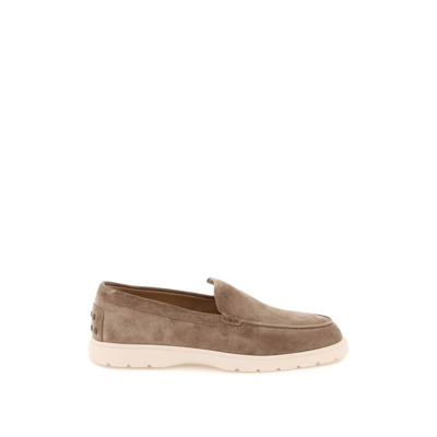 Monogram Suede Loafers Tod's , Beige , Heren