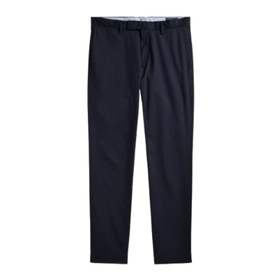 Navy Blauwe Stretch Slim Fit Chino Broek Polo Ralph Lauren , Blue , Heren