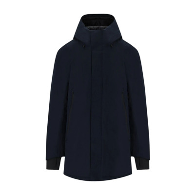 Navy Blauwe Waterdichte Parka met Gerecyclede Vulling Krakatau , Blue , Heren