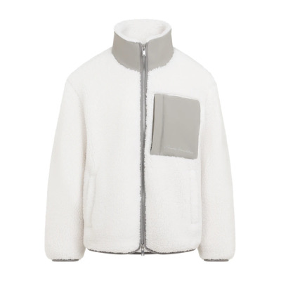 Neutrale jas met faux-shearling kraag Moose Knuckles , White , Heren