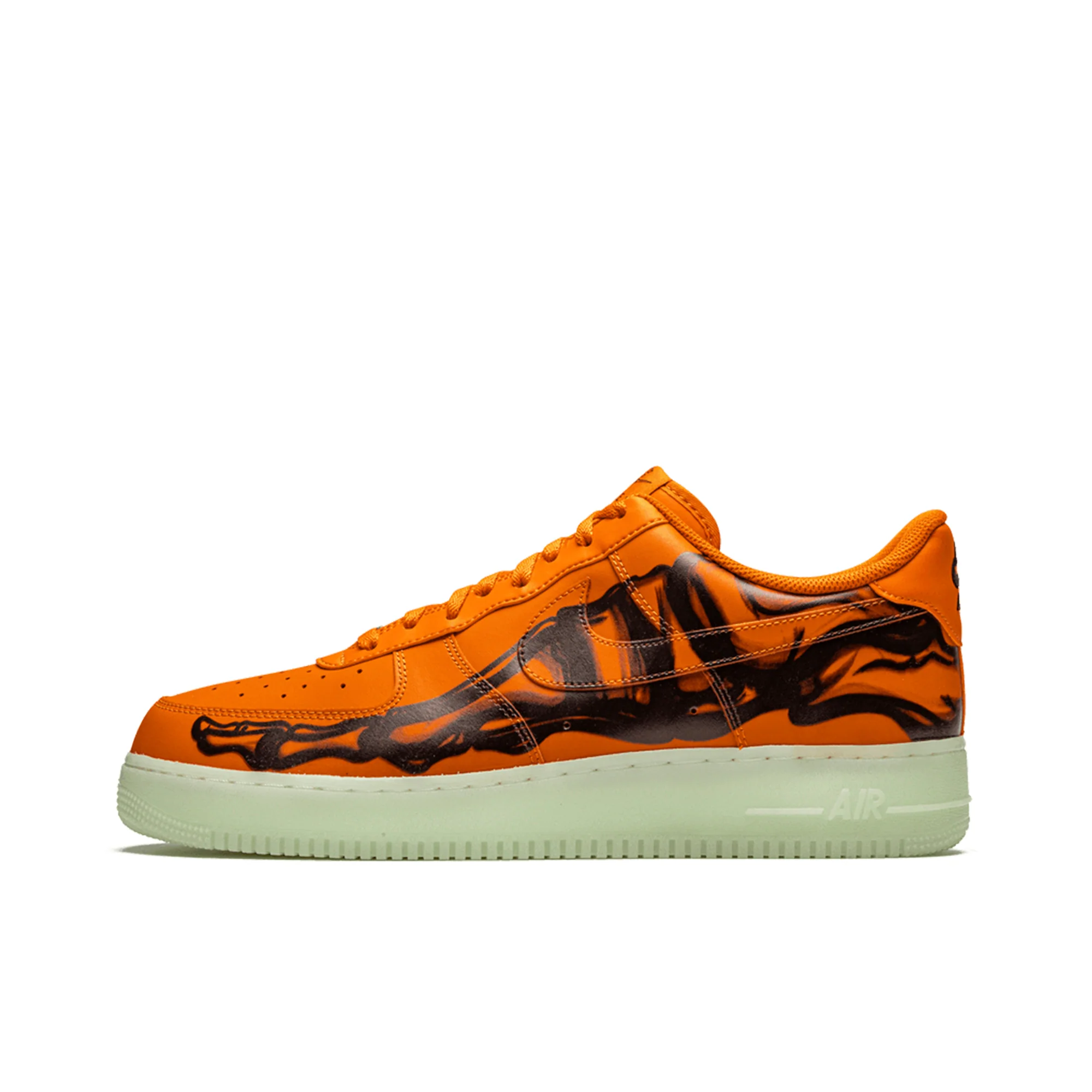 Nike Air force 1 low orange skeleton