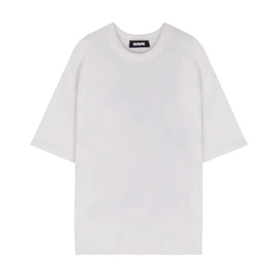 Off White Jersey T-Shirt Barrow , White , Heren