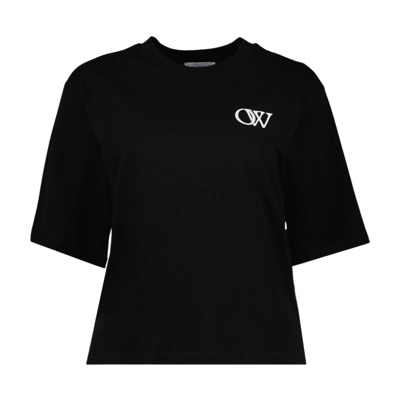 Oversized Logo T-shirt Off White , Black , Dames