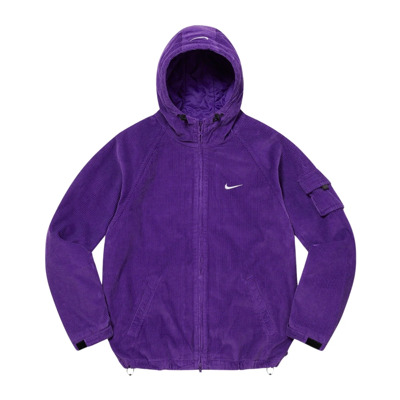 Paarse Corduroy Hoodie Beperkte Oplage Nike , Purple , Heren