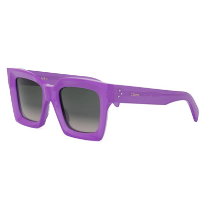 Paarse Gradient Zonnebril Cl40130I 78F Celine , Purple , Unisex