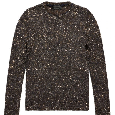 Pailletten Crew-neck Trui Balenciaga , Multicolor , Dames