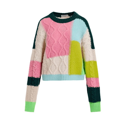 Patchwork Gebreide Trui Girlcrush Essentiel Antwerp , Multicolor , Dames