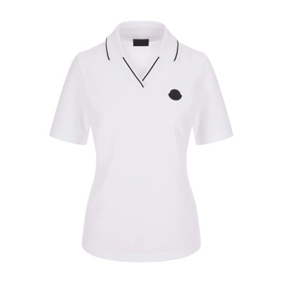 Polo Shirts Moncler , White , Dames