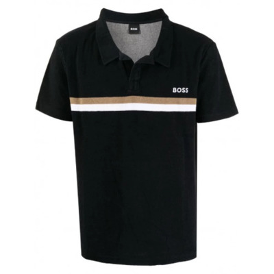 Poloshirt Hugo Boss , Black , Heren