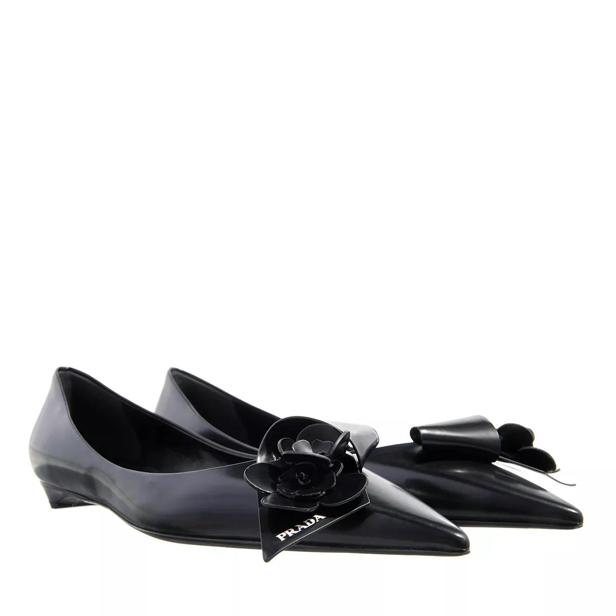 Prada Loafers & ballerina schoenen - Ballerine Spazzolato in zwart