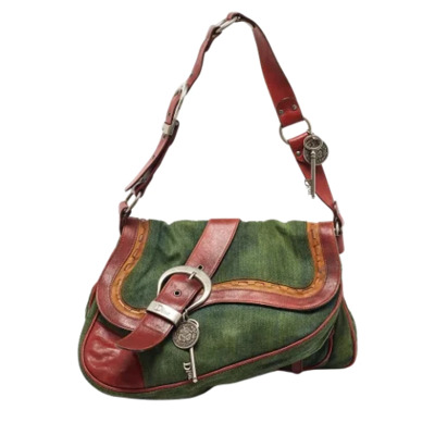 Pre-owned Canvas dior-bags Dior Vintage , Green , Dames