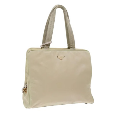 Pre-owned Fabric prada-bags Prada Vintage , Beige , Dames