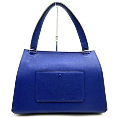 Pre-owned Leather celine-bags Celine Vintage , Blue , Dames